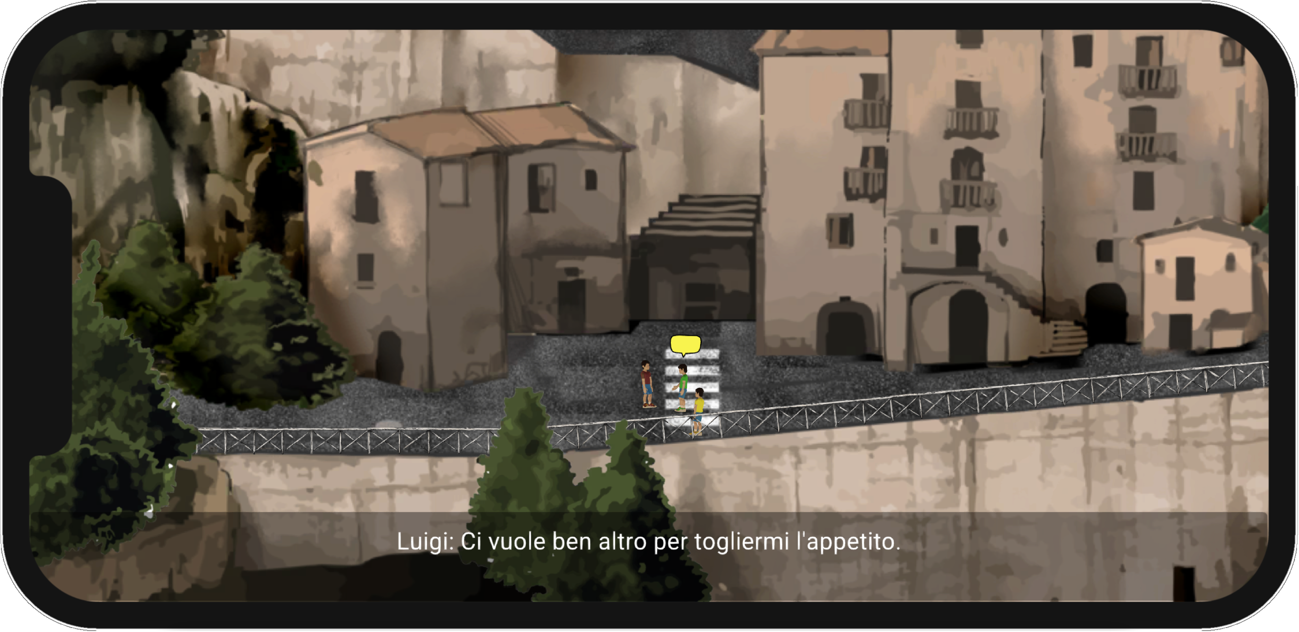 Uno screenshot del gameplay tappa di aliano